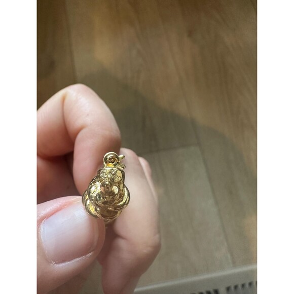 1970s Vintage Givenchy Large Gold Glass Pearl Stick Pin - Picture 3 of 6